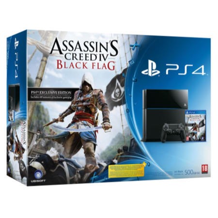 Sony Playstation 4 500GB Console and Assassins Creed Bundle PS4